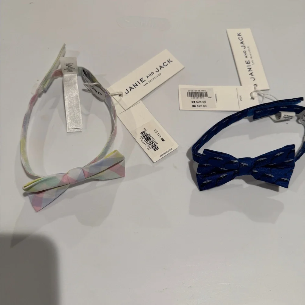 Janie and Jack Kids Bow Tie Set -size 2T-5T NWT